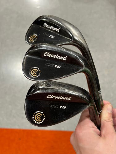 Used Men's Cleveland CG15 Right Handed Wedge Set | 50', 56', 60' Wedges