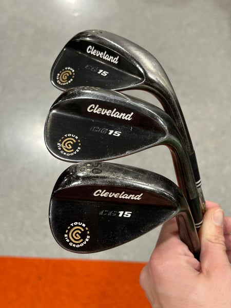 Used Men's Cleveland CG15 Right Handed Wedge Set | 50', 56', 60' Wedges