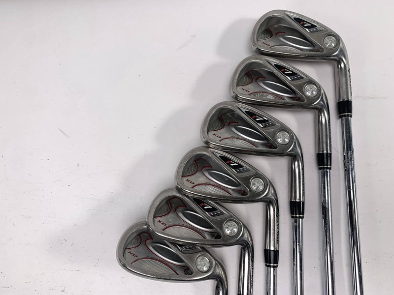 TaylorMade R7 XD Iron Set 5-PW+SW T-Step 90 Uniflex Steel Mens RH No 9 iron