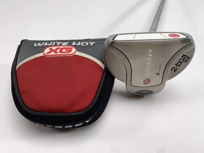 Odyssey White Hot XG 2-Ball CenterShaft Putter 34" Mens RH HC NEW