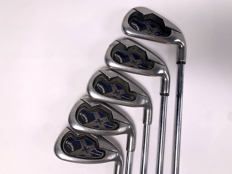 Callaway X-18 Pro Series Iron Set 4-9 Dynamic Gold S300 Stiff RH No 7 iron