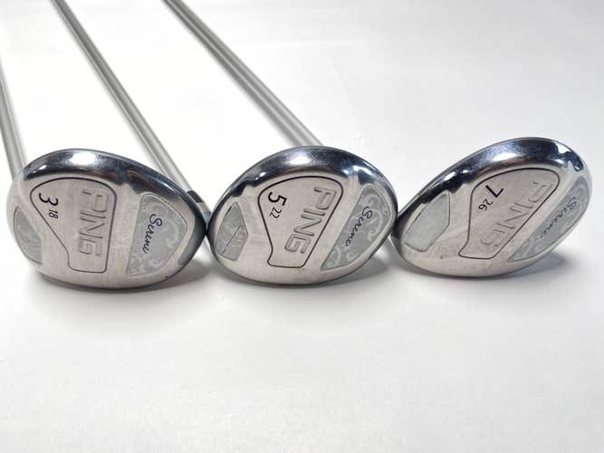 Ping Serene Wood Set 3 5 7 | 18* 22* 26* ULT210 Ladies Graphite Womens RH
