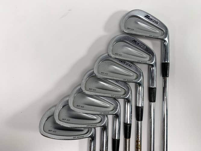 Mizuno MP 60 Iron Set 4-PW True Temper Dynamic Gold S300 Stiff Steel Mens RH