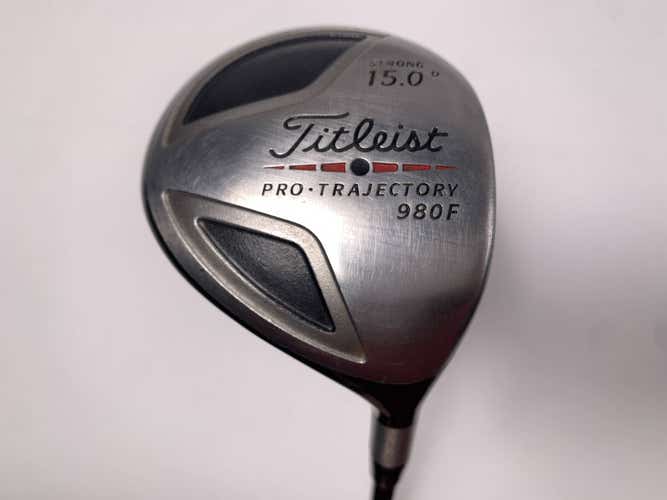 Titleist 980 F Strong 3 Fairway Wood 15* Speeder Stiff Graphite Mens RH