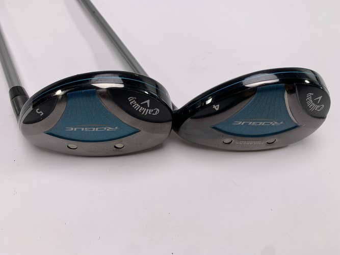 Callaway Rogue 4 & 5 Hybrid Set 22* 25* Aldila Quaranta 40g Ladies RH