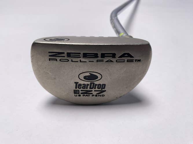 Tear Drop Roll Face Zebra Putter 35" Mens RH