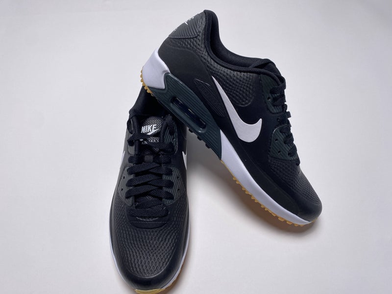 Nike Air Max 90 G Golf Shoes Black White Gum Men's SZ 10 (HV9305-100)