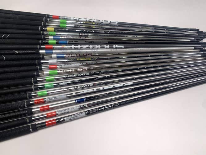 Callaway Golf Club Iron Fitting Shaft Lot of 19 Shafts Graphite Steel Wholesale