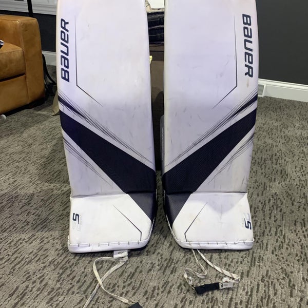 Lightly Used Bauer Supreme 2S Pro Goalie Leg Pads – Size Medium (34”) (READ DESCRIPTION)