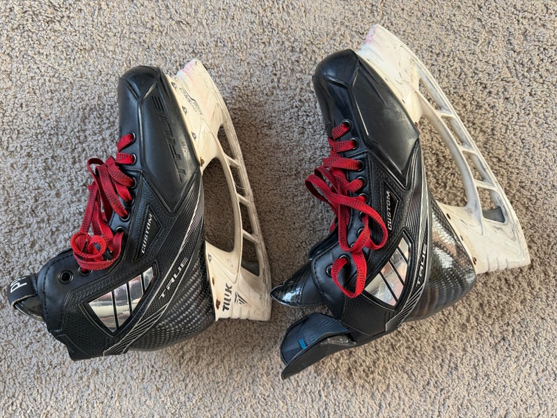 True Custom Player Skates w/ Bauer 272 Holders, around size 8