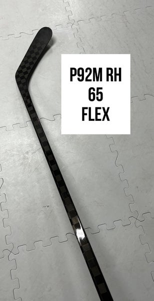 Senior(1x)Right P92M 65 Flex 63” ProBlackStock™ Unbranded Blackouts Pro Stock Nexus Hockey Sticks