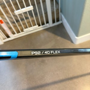 Intermediate Bauer Nexus Performance Left Hand Hockey Stick P92 40 Flex (Used)