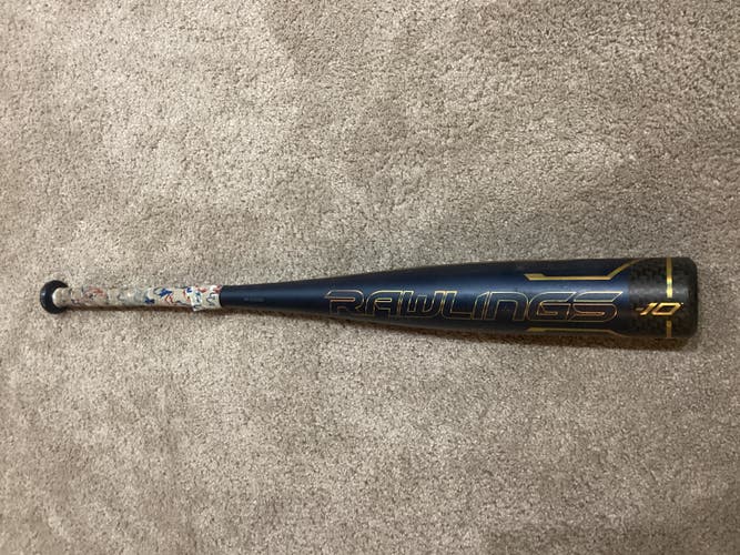 2022 Rawlings Velo ACP Hybrid USSSA Certified Bat (-10) 19 oz 29" (Used)