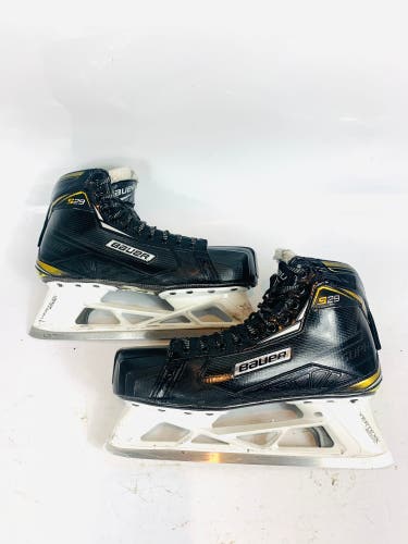 Bauer Supreme S29 Hockey Goalie Skates Regular Width 9.5 (Used)