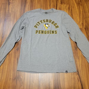 47 Brand Pittsburgh Penguins Long Sleeve Shirt, Tag Size Large