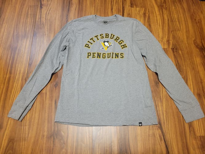 47 Brand Pittsburgh Penguins Long Sleeve Shirt, Tag Size Large
