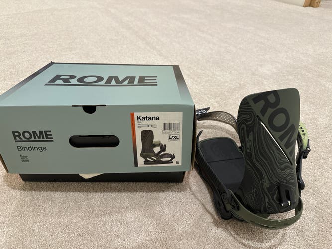 Men's Large Rome Katana Snowboard Bindings All Mountain (Used)