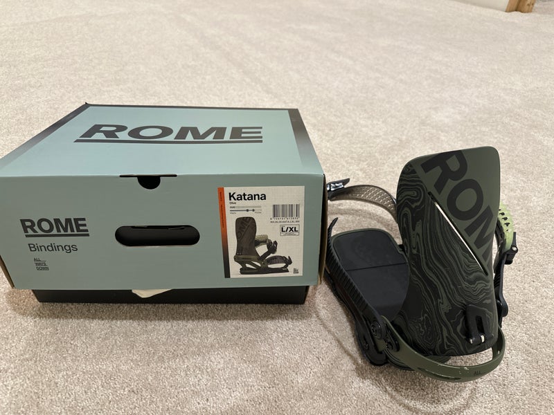 Men's Large Rome Katana Snowboard Bindings All Mountain (Used)