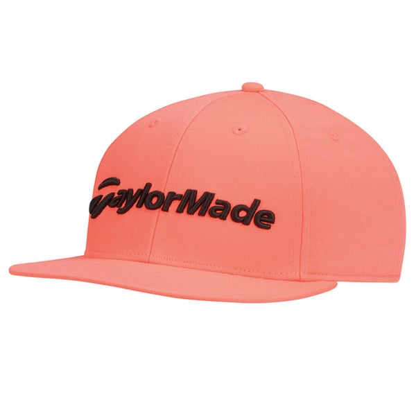 NEW 2025 TaylorMade Carlsbad Flatbill Coral Snapback Adjustable Golf Hat/Cap