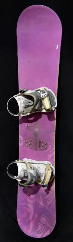 K2 LUNA SNOWBOARD SIZE 146 CM WITH SPICE MEDIUM BINDINGS