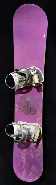 K2 LUNA SNOWBOARD SIZE 146 CM WITH SPICE MEDIUM BINDINGS