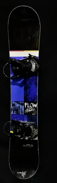 FLOW MERC SNOWBOARD SIZE 153 CM WITH RIDE LARGE BINDINGS