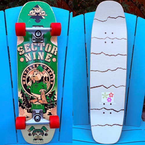 SECTOR 9 WOODSHED COMPLETE CRUISER SKATEBOARD COMPLETE 8.75” DESTRUCTO D1 TRUCKS