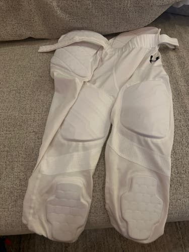 White Boy’s Large Youth Integrated Under Armour Game Pants