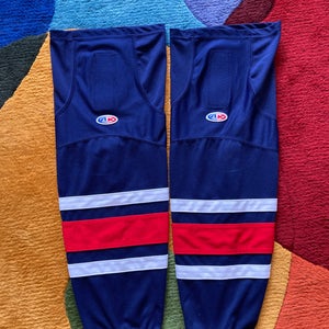 Blue Intermediate Medium Athletic Knit Socks (Used)