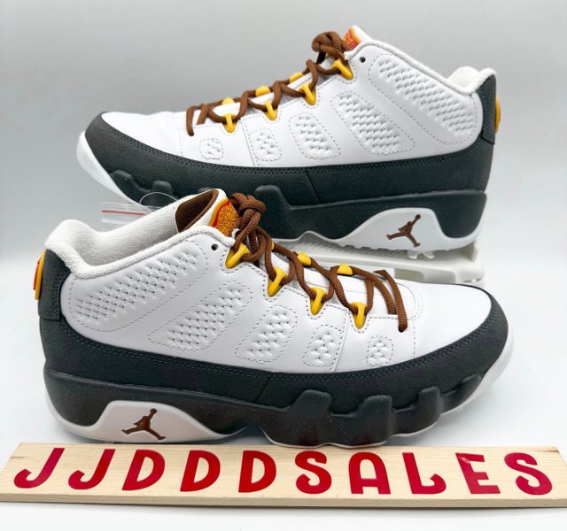 Nike Air Jordan 9 G NRG U24 U.S. Open Masters PGA White Gold FN6931-100 Men Sz 9.5 New