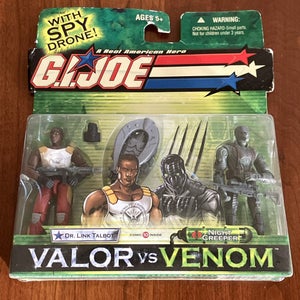 GI Joe Valor vs Venom Dr. Link Talbot Night Creeper Action Figure 2-Pack 2004