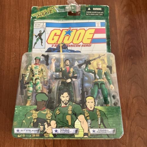2004 GI Joe Comic 3 Pack SGT. Stalker Double Clutch General Abernathy 2004 #3