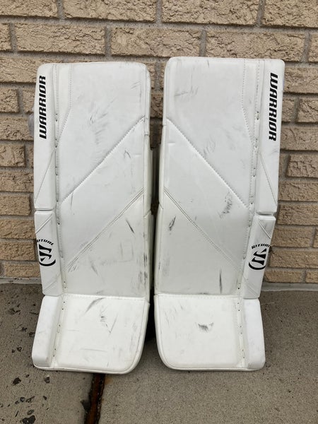 White 26+1 Warrior Ritual G7 Pro Goalie Leg Pads (Used)