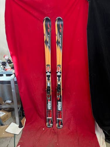 Skis: Nordica 178 cm All Mountain Skis With Bindings (Used)