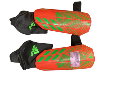 Used Adidas PREDATOR Soccer Shin Guards Junior Orange MD 11613-S000172086