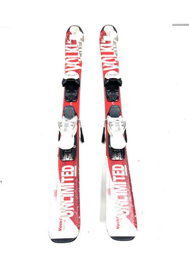 Used Volkl UNLIMITED JR Boys DH Ski/Binding Red 100 cm 11860-S000301173