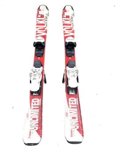Used Volkl UNLIMITED JR Boys DH Ski/Binding Red 100 cm 11860-S000301175
