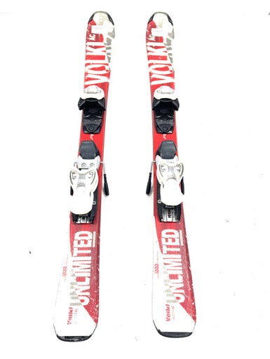 Used Volkl UNLIMITED JR Boys DH Ski/Binding Red 100 cm 11860-S000301175