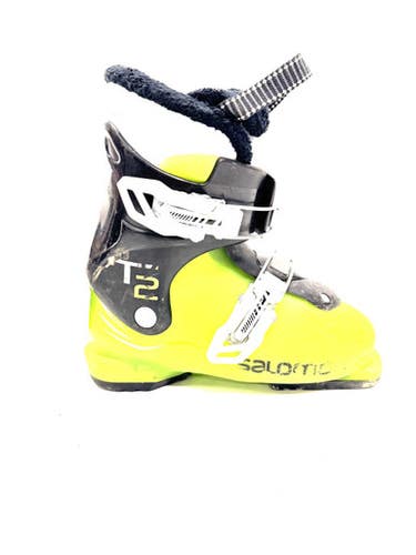 Used Salomon T2 Boys DH Ski Boot Green 190 MP - Y12 11860-S000301178
