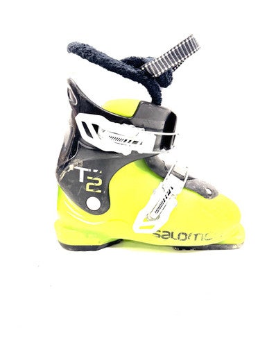 Used Salomon T2 Boys DH Ski Boot Green 190 MP - Y12 11860-S000301178