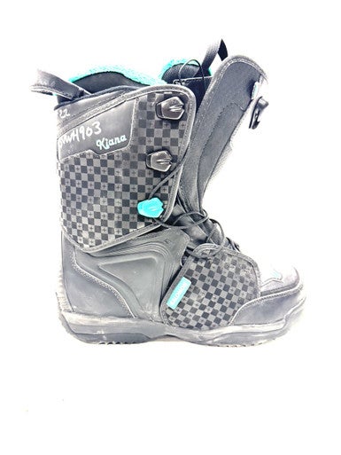 Used Salomon KIANA Womens Snowboard Boots Black Senior 10.5 11860-S000301189