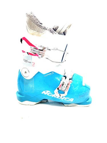 Used Nordica SPEED MACHINE 2 Girls DH Ski Boot Carolina Blue 185 MP - Y12 11860-S000301185