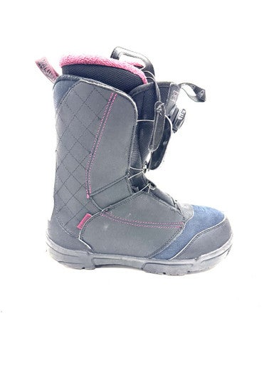 Used Salomon PEARL BOA Womens Snowboard Boots Black Senior 7.5 11860-S000301192