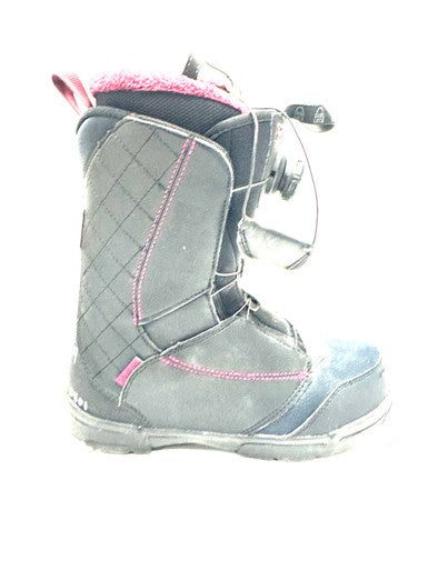 Used Salomon PEARL BOA Womens Snowboard Boots Black Senior 7.5 11860-S000301191