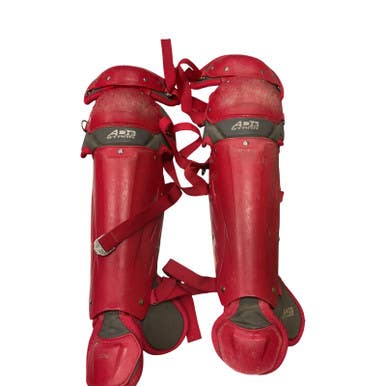 Used AD STARR Catchers Leg Guards Red Youth 11859-S000027071