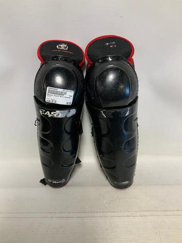 Used Easton Youth Shin Guards Black 10" 11823-S000036030