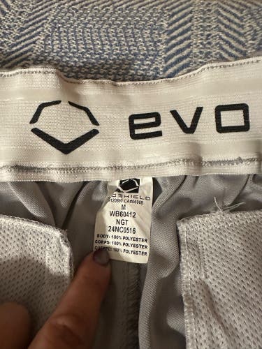 Gray Men's Medium Adult EvoShield Salute Relax Game Pants (New)