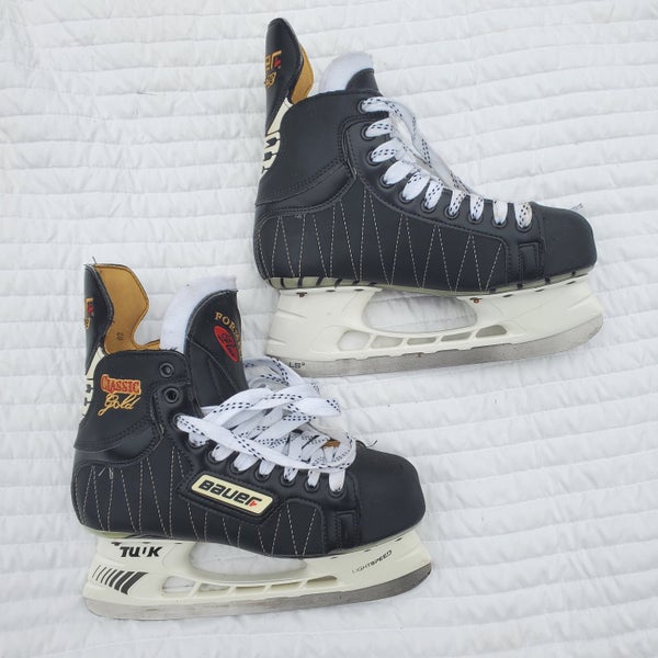 Bauer Supreme Classic Gold Hockey Skates Regular Width 7 (Used)