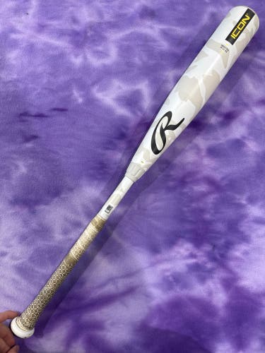 2025 Rawlings Icon Composite Bat USSSA Certified (-10) Composite 19 oz 29" (Used)