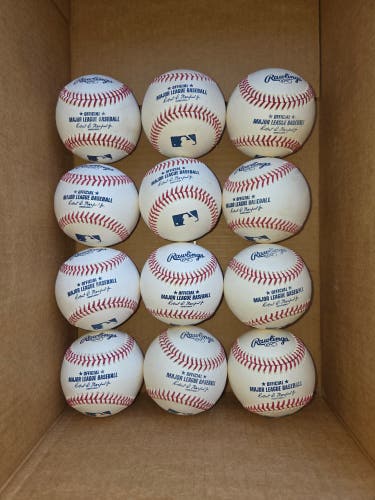 Nearly New MLB Rawlings Baseballs 1 Dozen